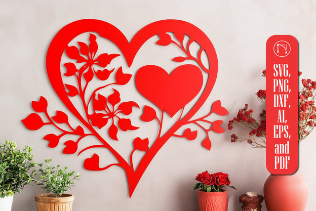 Paper Cut Valentine Hearts SVG Cut File SVG MD JOYNAL ABDIN 