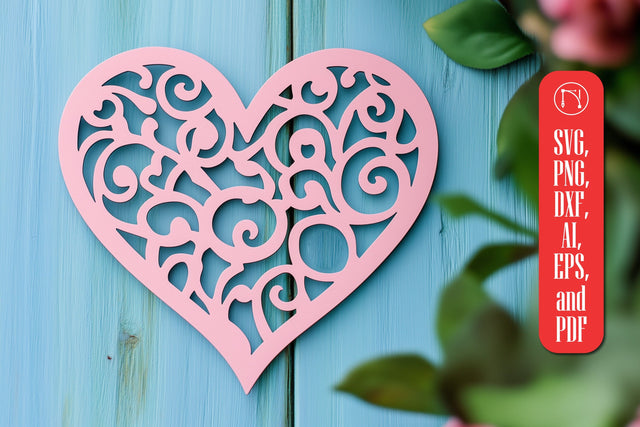 Paper Cut Valentine Hearts SVG Cut File SVG MD JOYNAL ABDIN 