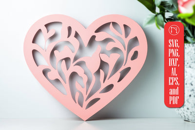 Paper Cut Valentine Hearts SVG Cut File SVG MD JOYNAL ABDIN 