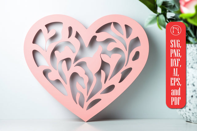 Paper Cut Valentine Hearts SVG Cut File SVG MD JOYNAL ABDIN 