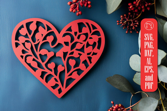 Paper Cut Valentine Hearts SVG Cut File SVG MD JOYNAL ABDIN 