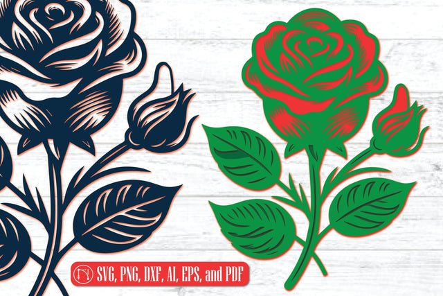 Paper Cut Valentine Rose SVG Bundle SVG MD JOYNAL ABDIN 