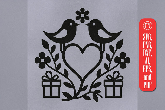 Paper Cut Wedding Card SVG Cut File SVG MD JOYNAL ABDIN 