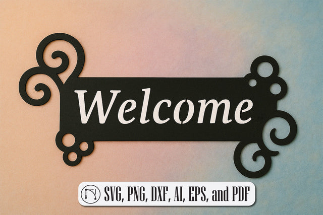 Paper Cut Welcome Sign SVG Cut File SVG MD JOYNAL ABDIN 