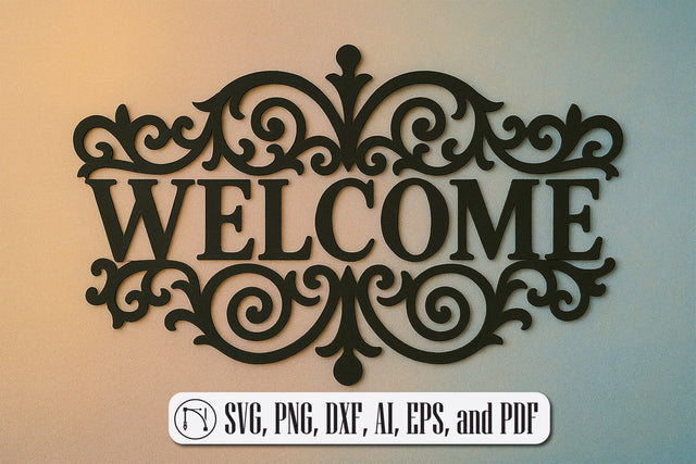 Paper Cut Welcome Sign SVG Cut File SVG MD JOYNAL ABDIN 