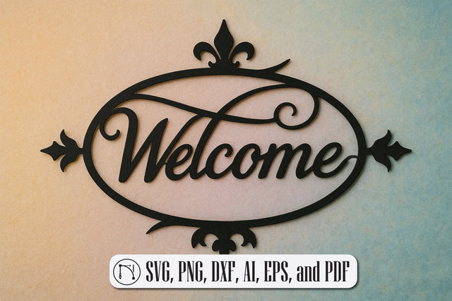 Paper Cut Welcome Sign SVG Cut File SVG MD JOYNAL ABDIN 
