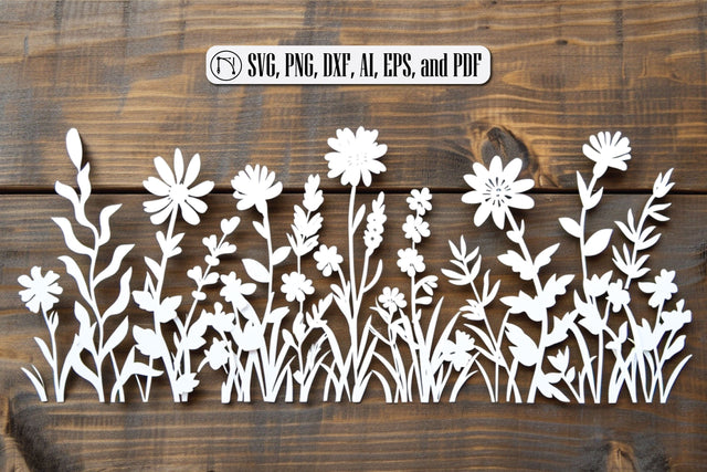 Paper Cut Wildflower SVG Bundle SVG MD JOYNAL ABDIN 