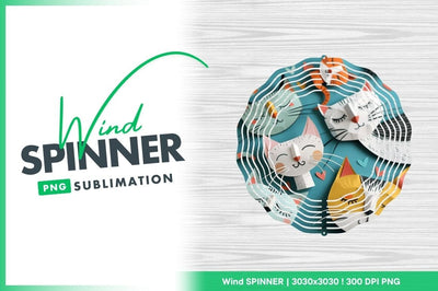 Paper Cutout Cats with Closed Eyes and Hearts on Teal Background Sublimation Regulrcrative 