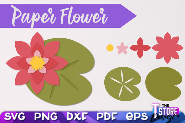 Paper Flower SVG Design | Flower SVG Design | Mother’s Day Gift SVG The T Store Design 