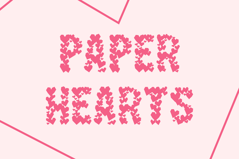 Paper Hearts Font Lauren Ashpole 