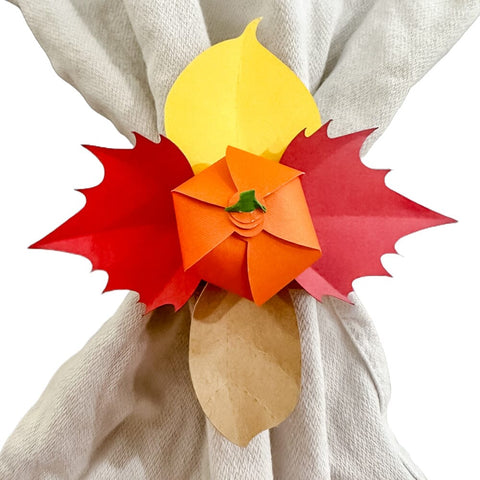 Paper Pumpkin Napkin Ring Laser SVG File SVG Crafting With Brenna 