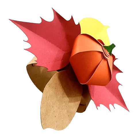 Paper Pumpkin Napkin Ring Laser SVG File SVG Crafting With Brenna 