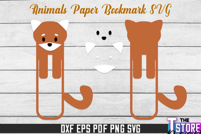 Paper Red Panda Bookmarks SVG | Bookmark SVG Design | Book Lover SVG The T Store Design 
