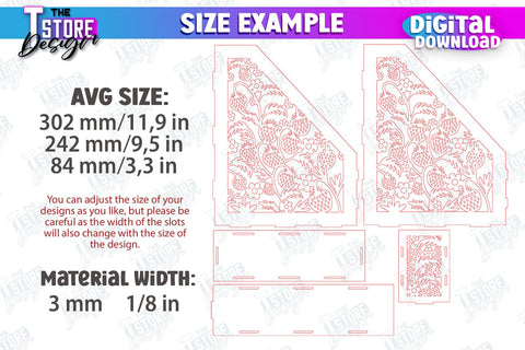 Paper Tray Bundle | Office Design | Desktop Office Organizer | Work File Holder | CNC Files SVG The T Store Design 