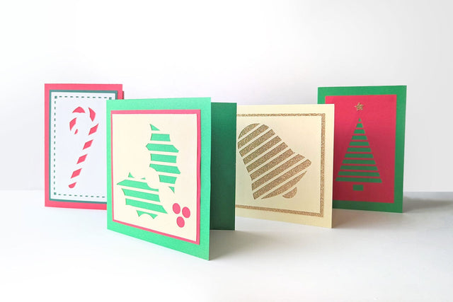 Papercut Christmas Card SVG Set SVG Risa Rocks It 