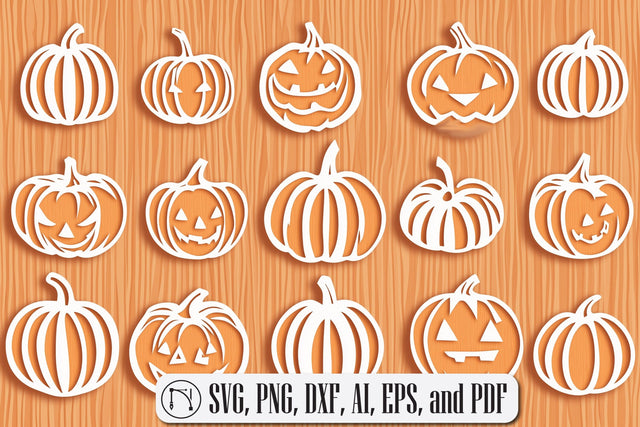 Papercut Decorative Pumpkin SVG cut file SVG MD JOYNAL ABDIN 