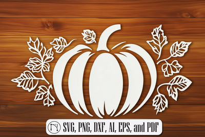 Papercut Decorative Pumpkin SVG cut file SVG MD JOYNAL ABDIN 