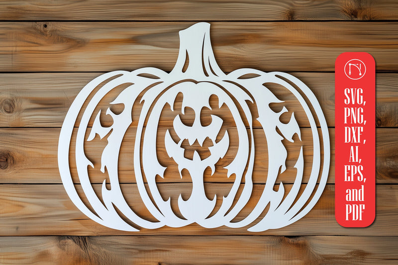 Papercut Decorative Pumpkin SVG cut file SVG MD JOYNAL ABDIN 