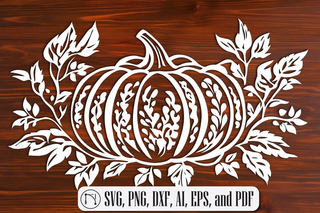 Papercut Decorative Pumpkin SVG cut file SVG MD JOYNAL ABDIN 