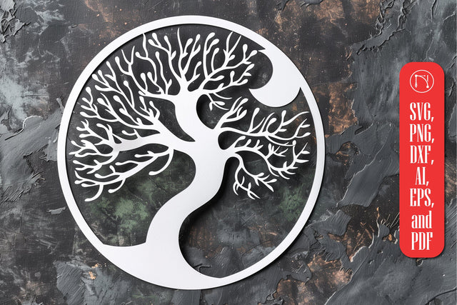 Papercut Tree of Life SVG cut file SVG MD JOYNAL ABDIN 