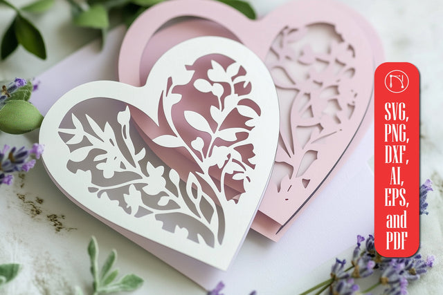 Papercut Valentine Heart SVG Cut File SVG MD JOYNAL ABDIN 