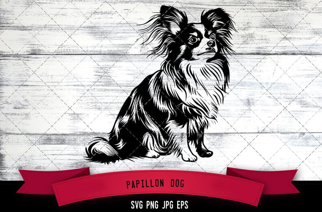 Papillon Dog SVG, Dog SVG, Logo - Digital Download with Commercial License for Cricut, Silhouette, Scan N Cut Crafting SVG Loveleen Kaur 