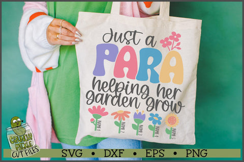 Para Helping Her Garden Grow SVG File SVG Crunchy Pickle 