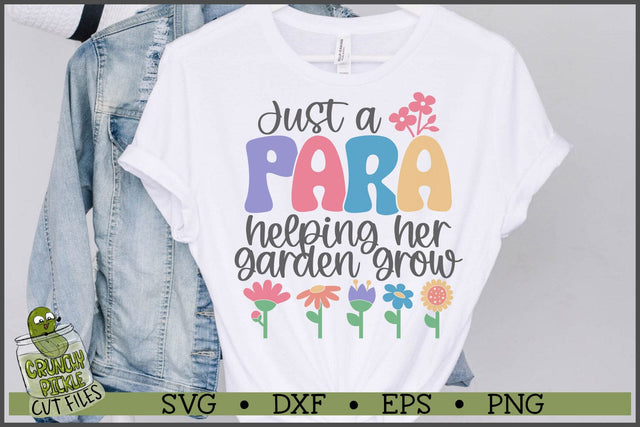 Para Helping Her Garden Grow SVG File SVG Crunchy Pickle 