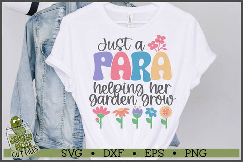 Para Helping Her Garden Grow SVG File SVG Crunchy Pickle 