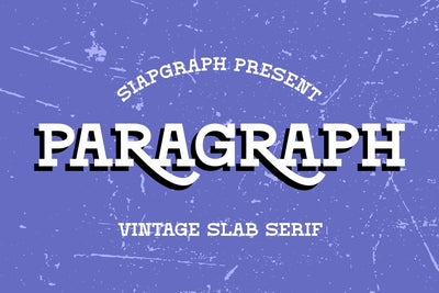 Paragraph - Vintage Slab Serif Font Font Masyafi Studio 