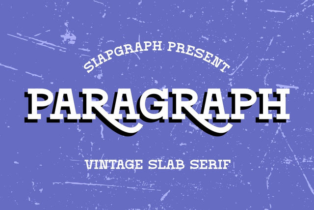 Paragraph - Vintage Slab Serif Font Font Masyafi Studio 
