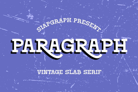 Paragraph - Vintage Slab Serif Font Font Masyafi Studio 