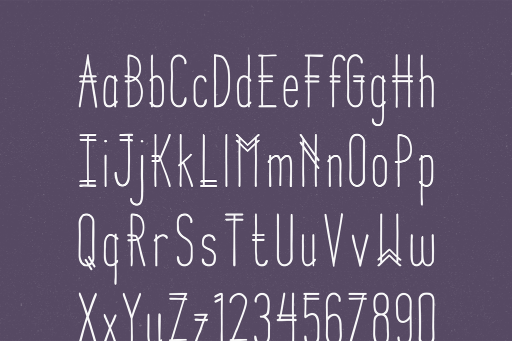 Parallel Font K Parallel Lines - So Fontsy