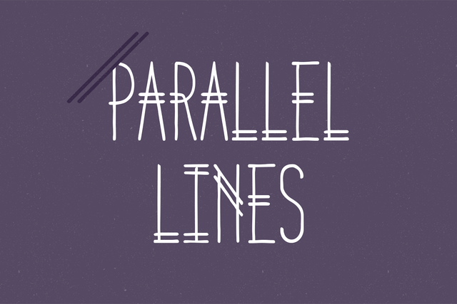 Parallel Lines Font Lauren Ashpole 