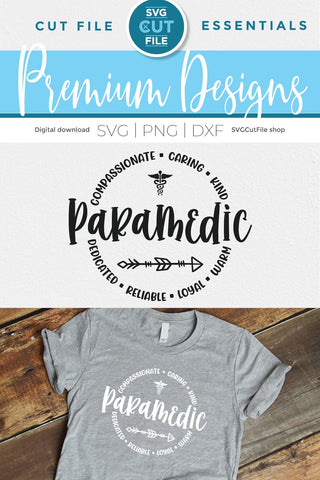 Paramedic svg for Men or Women SVG SVG Cut File 