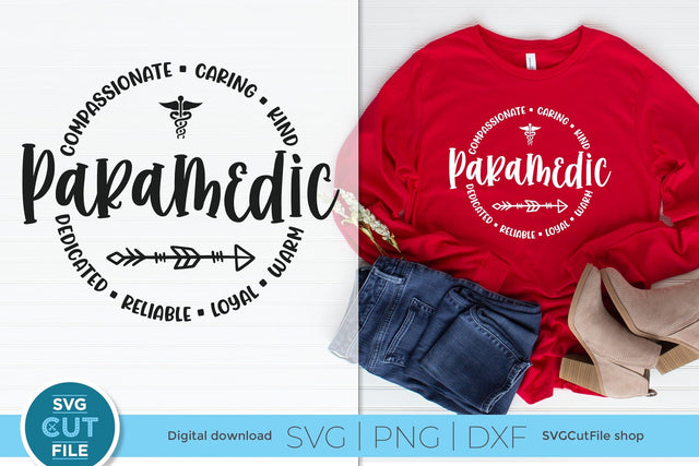 Paramedic svg for Men or Women SVG SVG Cut File 
