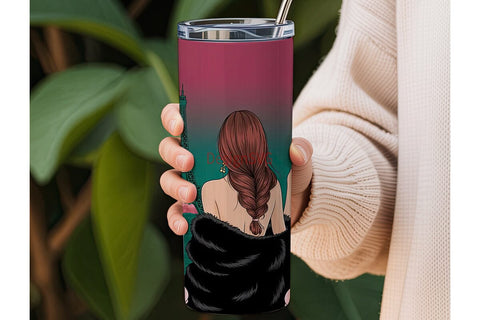 Parisian Night Tumbler Wrap Sublimation DesignSVG 