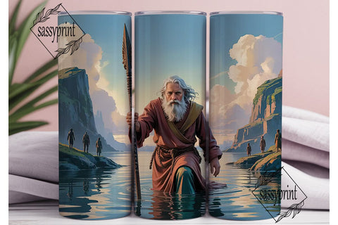 Parting the Red Sea 20oz Tumbler Wrap Sublimation sassyprint 