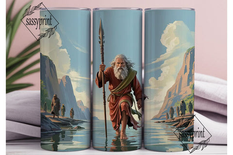 Parting the Red Sea 20oz Tumbler Wrap Sublimation sassyprint 
