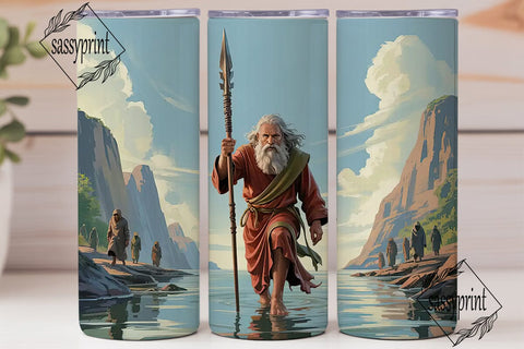 Parting the Red Sea 20oz Tumbler Wrap Sublimation sassyprint 
