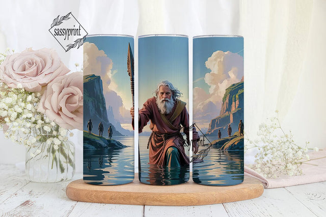Parting the Red Sea 20oz Tumbler Wrap Sublimation sassyprint 