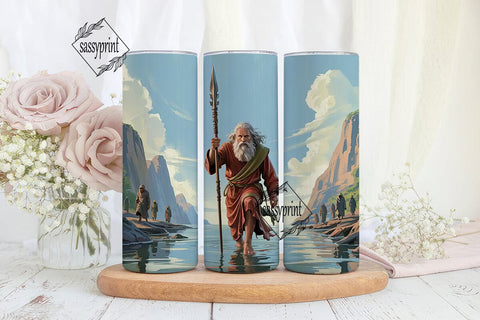Parting the Red Sea 20oz Tumbler Wrap Sublimation sassyprint 