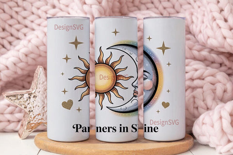 Partners in Shine Tumbler Wrap Sublimation DesignSVG 