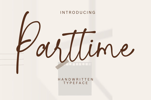 Parttime Font gatype 
