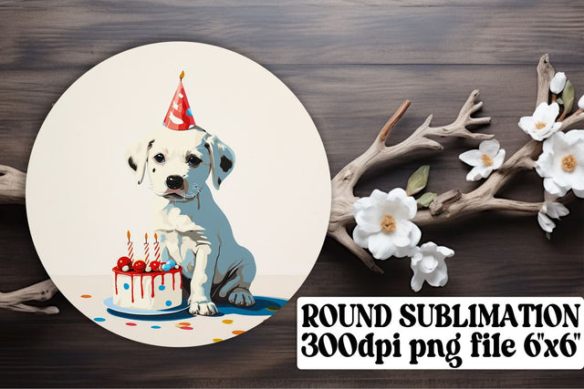 Party Animal Round Ornament Assortment Sublimation afrosvg 