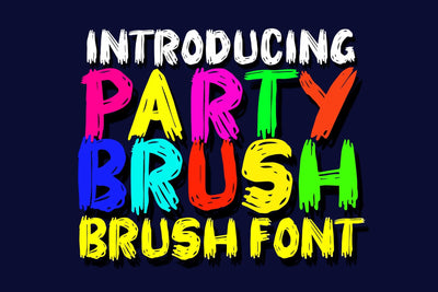 Party Brush Font Sulthan studio 