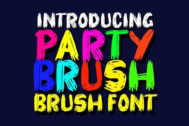 Party Brush Font Sulthan studio 