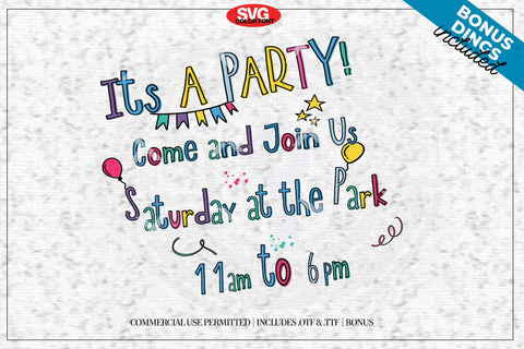 Party Chaos Font AfterTenDesign 