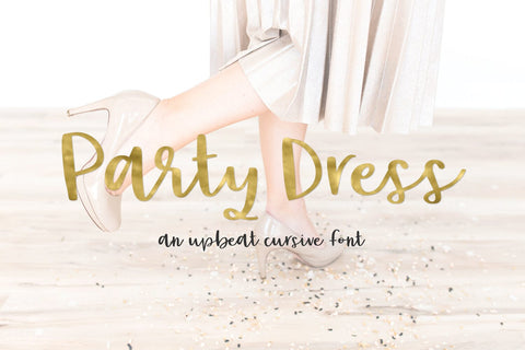 Party Dress Cursive Font Font Beck McCormick 