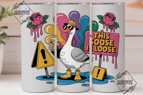 Party Goose 20oz Tumbler Wrap Sublimation sassyprint 